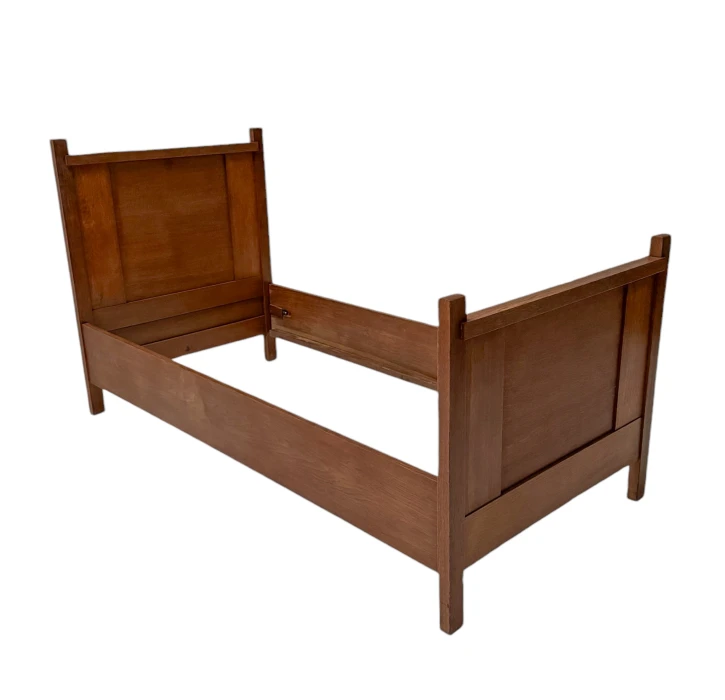 Hendrik Wouda Art Deco Modernist Single Bed for Pander, 1924